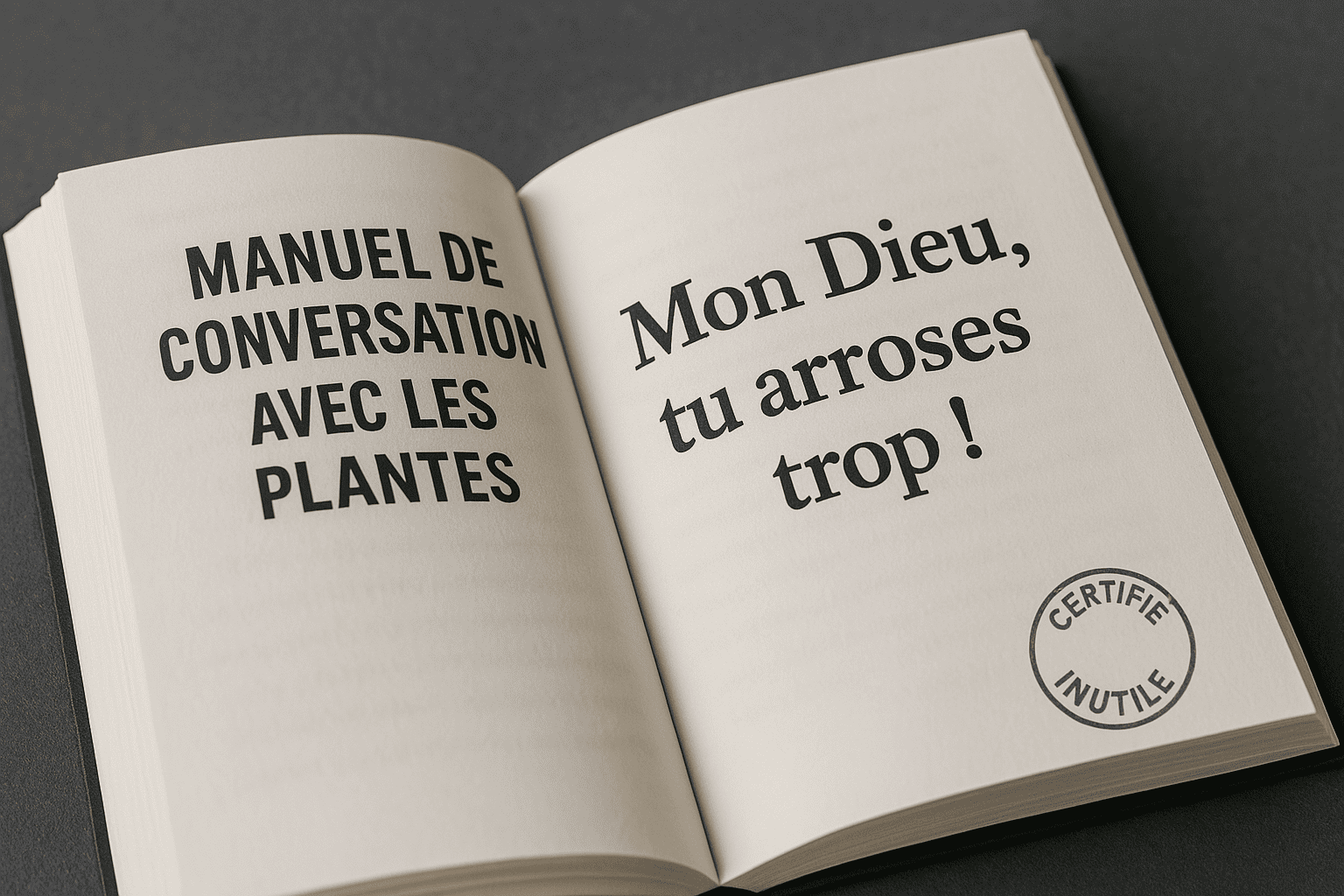 Le Manuel de Conversation avec les Plantes